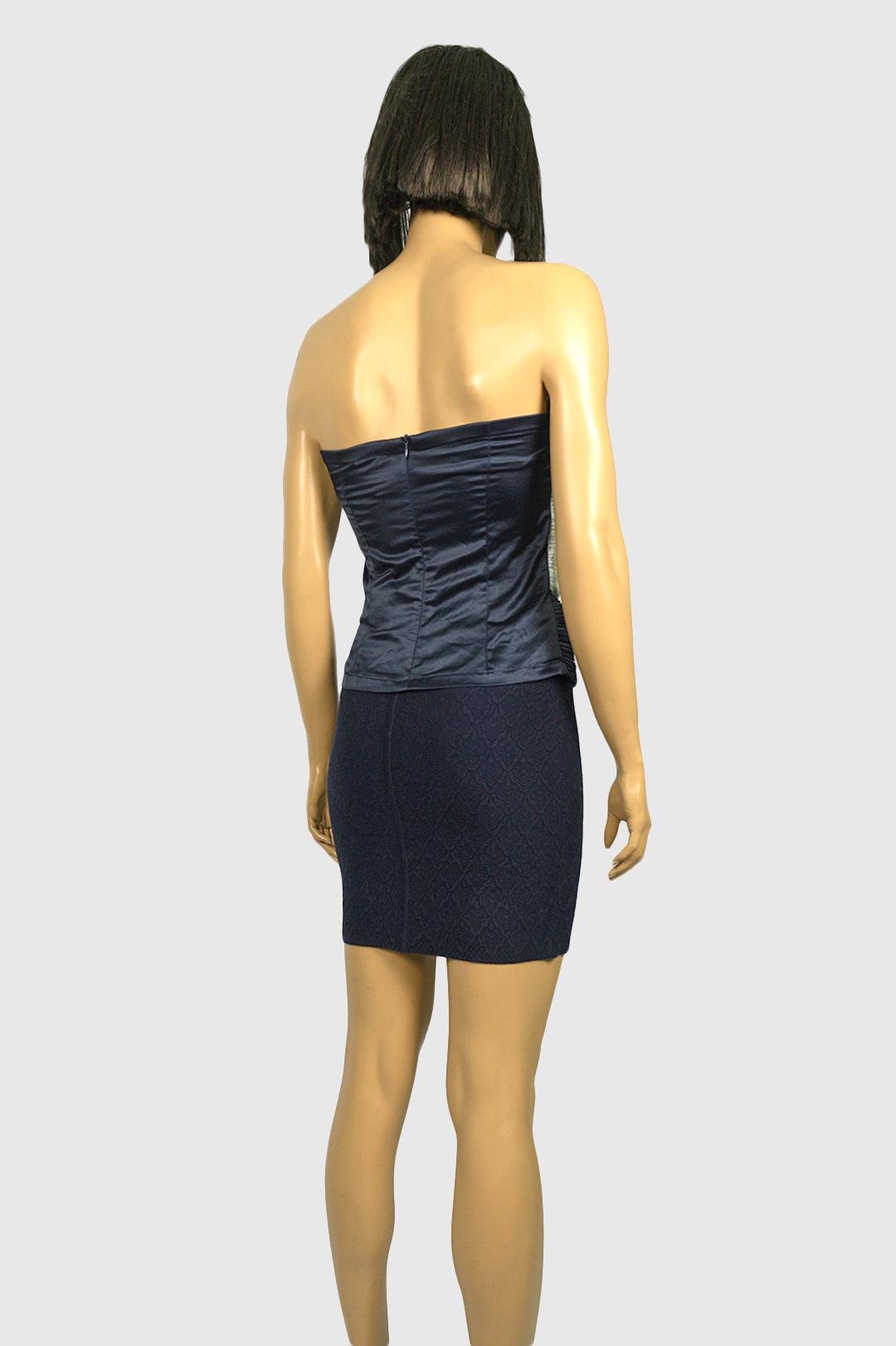 Топ атласний вечірній Lowett LW-119375-3 46 Синій (LW-119375-3-46) - фото 6