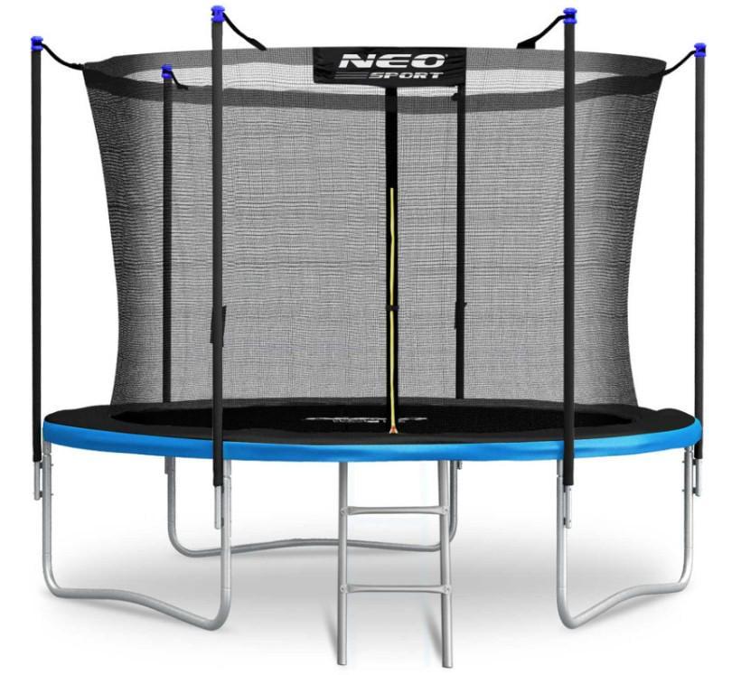 Батут с внутренней сеткой NEO-SPORT 8 футов 252 см Черно-синий (NS-08W241)