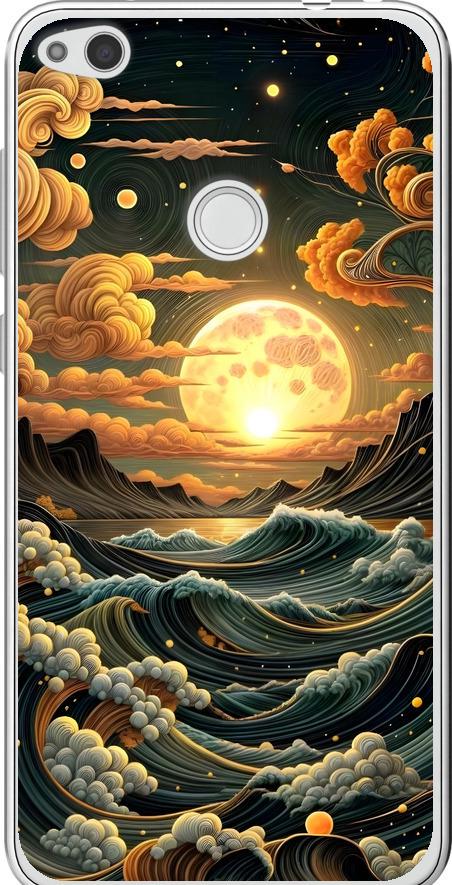 Чехол на Huawei P8 Lite (2017) Арт волны (6332u-777-42517)