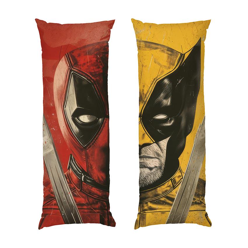 Подушка дакімакура Deadpool vs Wolverine Film Marvel габардин 140х45 см (113275-2)