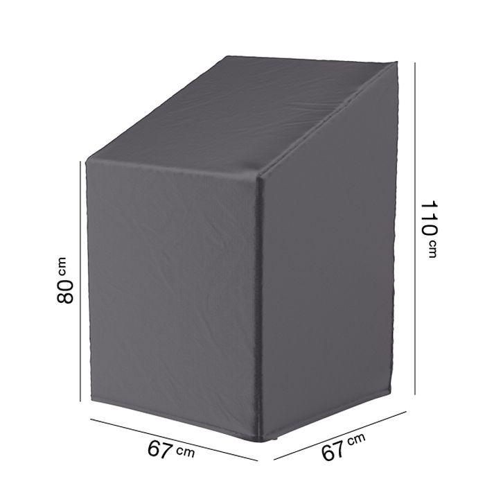 Чехол PLATINUM AeroCover на стек садовых стульев 670X670Xh80/110 см Серый (7962) - фото 7 Чехол PLATINUM AeroCover на стек садовых стульев 670X670Xh80/110 см Серый (7962) - фото 7