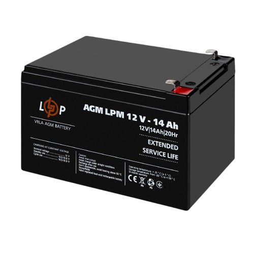 Акумулятор AGM свинцево-кислотний 12V 14Ah (32107)