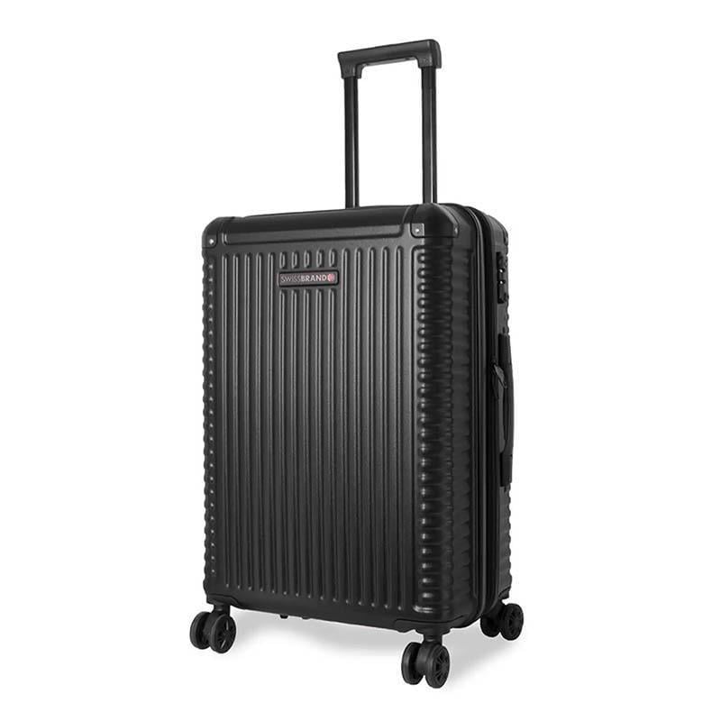Чемодан на 4-х колесах Swissbrand Paris M 64-74 л Black (DAS301889)
