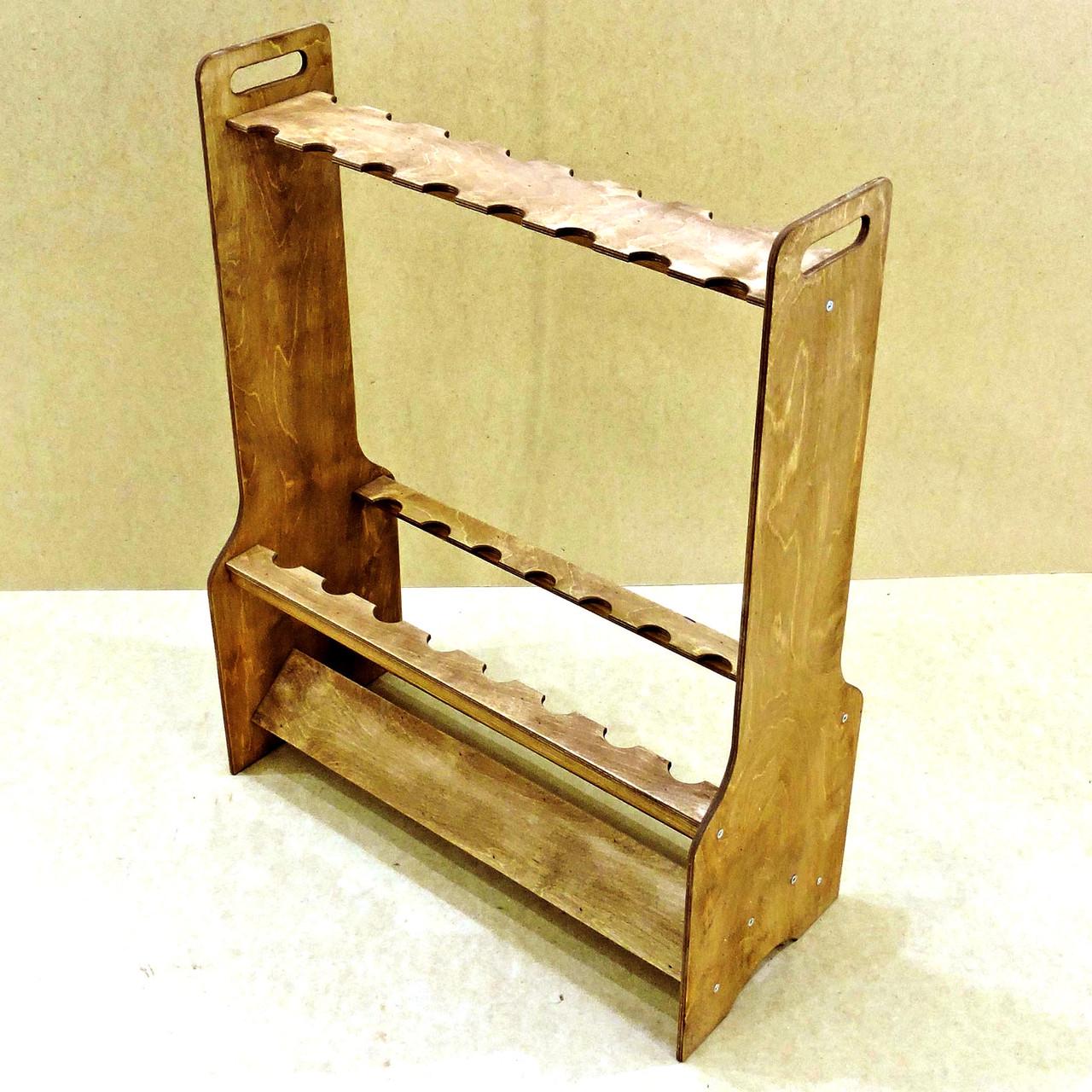 Органайзер для удочек из дерева Таймыр 16 Охра (РЫБ-002104)