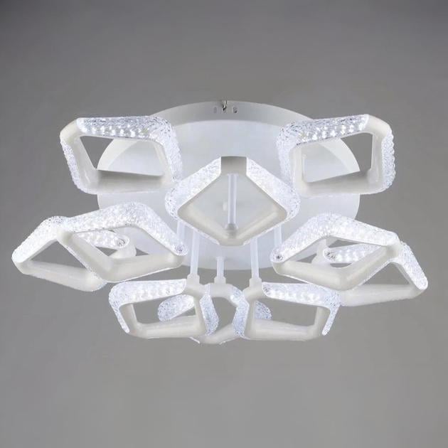 LED-люстра потолочная Sirius с фигурными плафонами 3000/6500K IP20 B YH1301/10 WT 60W Белый (28686242)