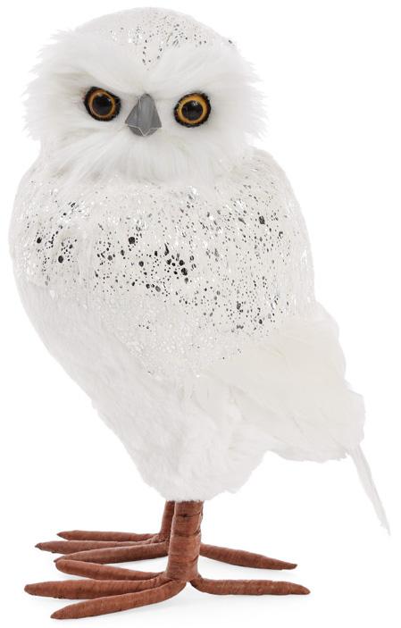Декоративная фигура Белая Сова 29 см пенопласт (BD-743-309)