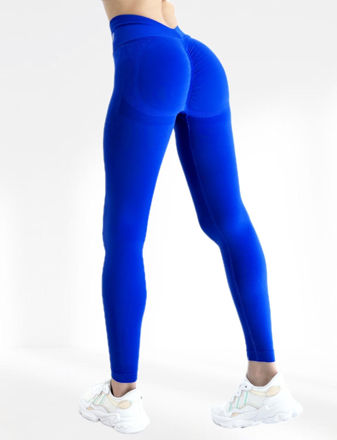 Лосіни для фітнесу LILAFIT Пуш ап з V-подібною талією L Синій (LFL000081)