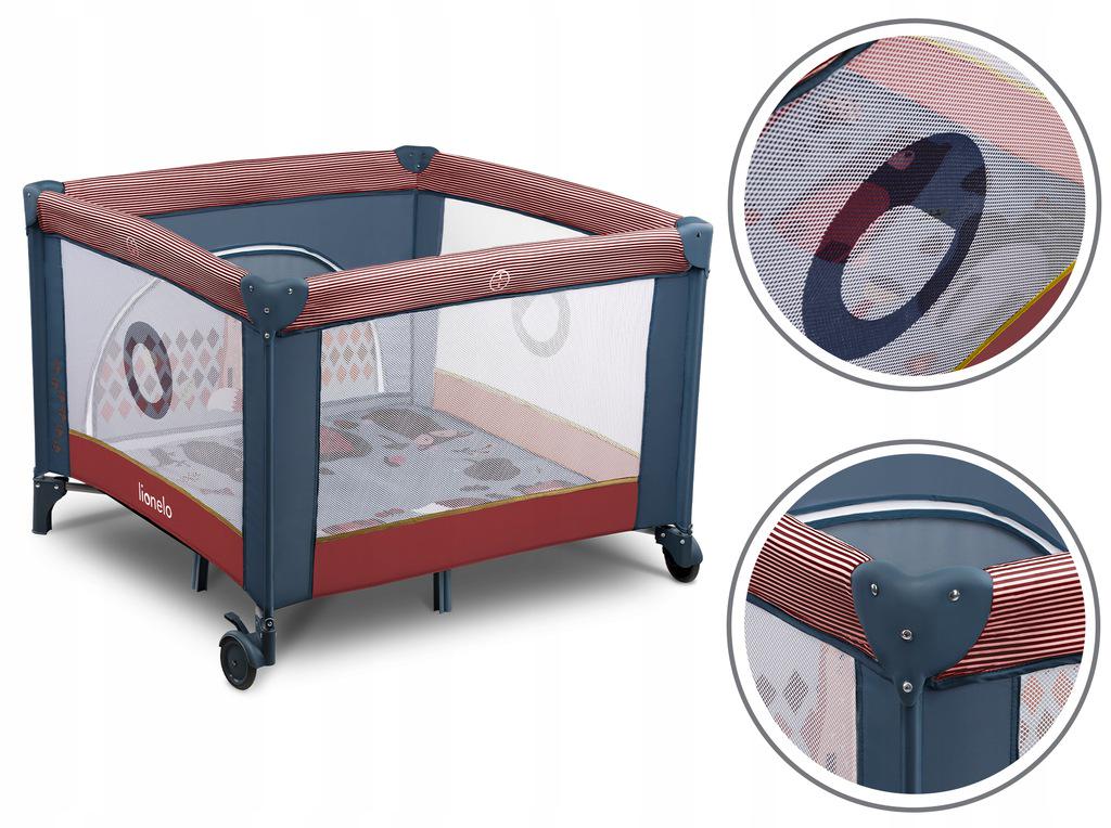 Манеж Lionelo Sofie Blue Cobalt Red - фото 4