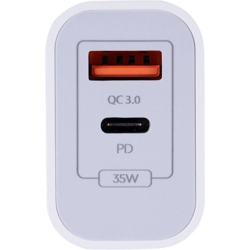 Зарядное устройство сетевое Gelius Merge GP-HC060 GAN USB+Type-C 35W QC/PD/PPS White (99403) - фото 9 Зарядное устройство сетевое Gelius Merge GP-HC060 GAN USB+Type-C 35W QC/PD/PPS White (99403) - фото 9