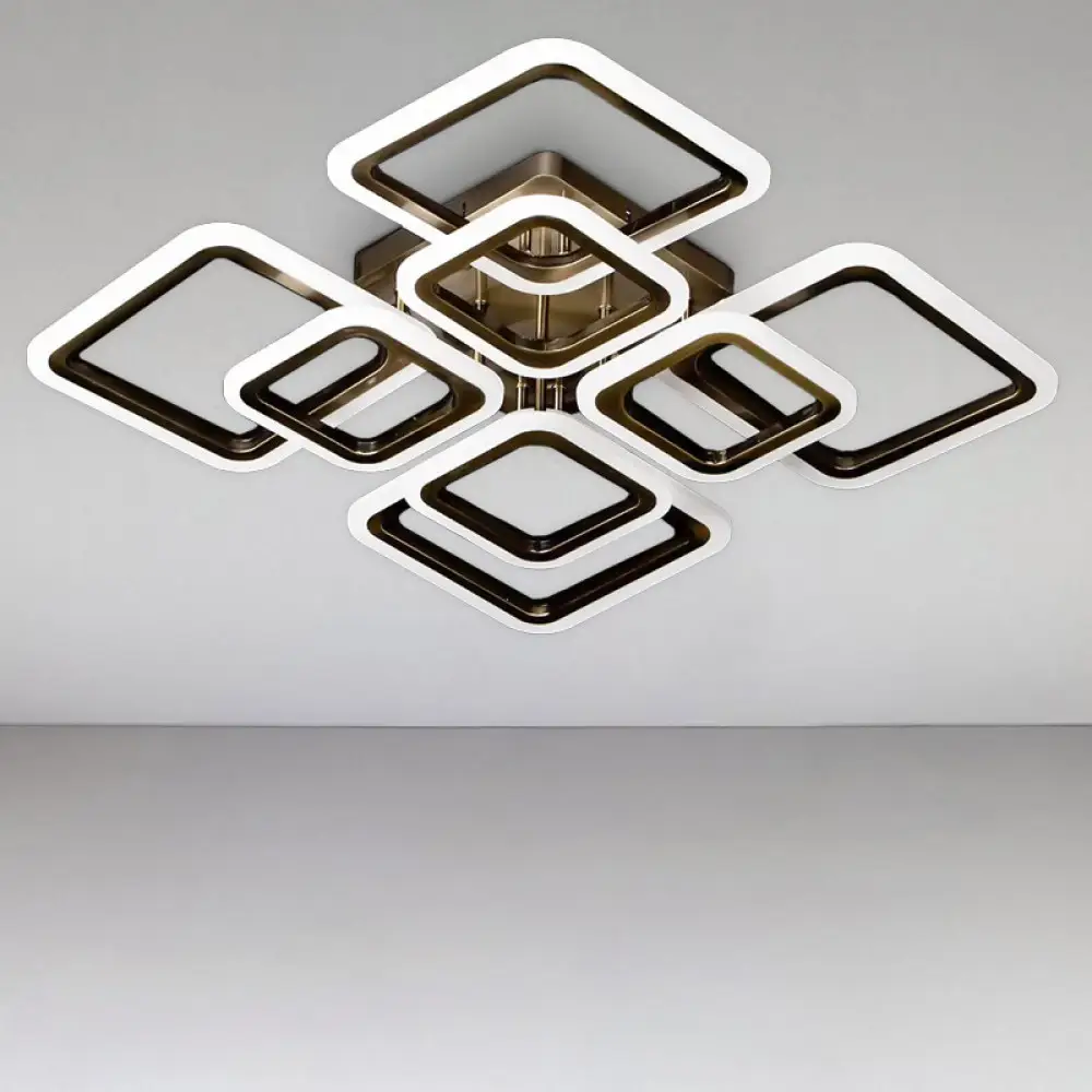 Люстра светодиодная Svet SL-5342/4+4B AB DIMMER 192W Бронзовый