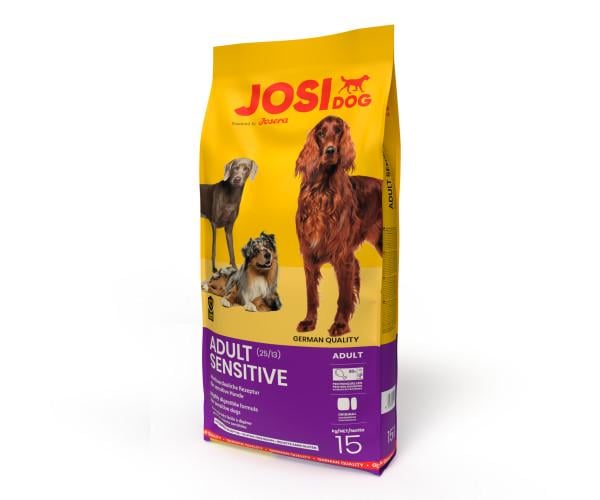 Корм сухой JOSIDOG SENSITIVE 25/13 с домашней птицей для взрослых собак с чувствительным пищеварением 15 кг