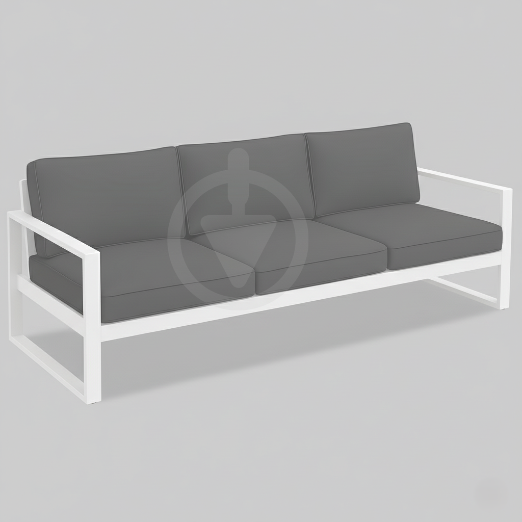 Диван металевий AVVS tech Бостон вуличний лофт з підлокітниками оксфорд 250 см Світло-сірий/Білий (30067078) - фото 1 Диван металевий AVVS tech Бостон вуличний лофт з підлокітниками оксфорд 250 см Світло-сірий/Білий (30067078) - фото 1