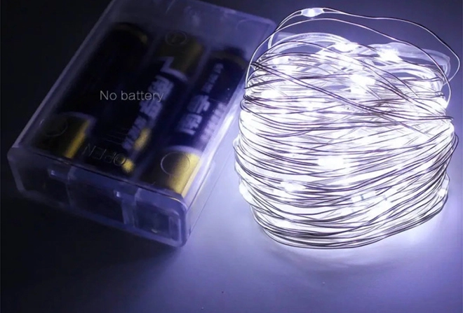 Гірлянда LED холодне світло 200 світлодіодів 20 м USB (42217)