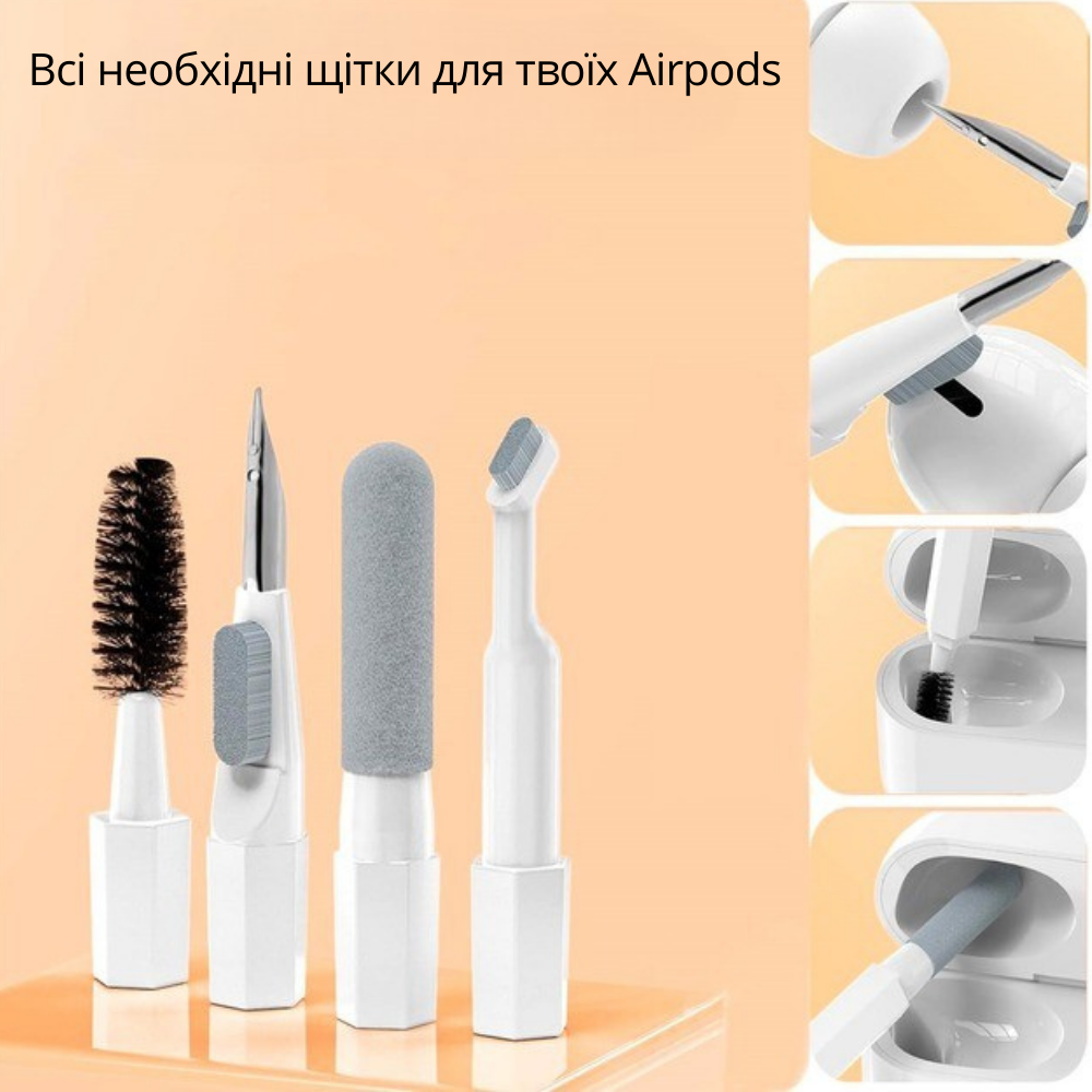 Набор для чистки гаджетов и аксессуаров 20в1 многофункциональний Черный - фото 7 Набор для чистки гаджетов и аксессуаров 20в1 многофункциональний Черный - фото 7