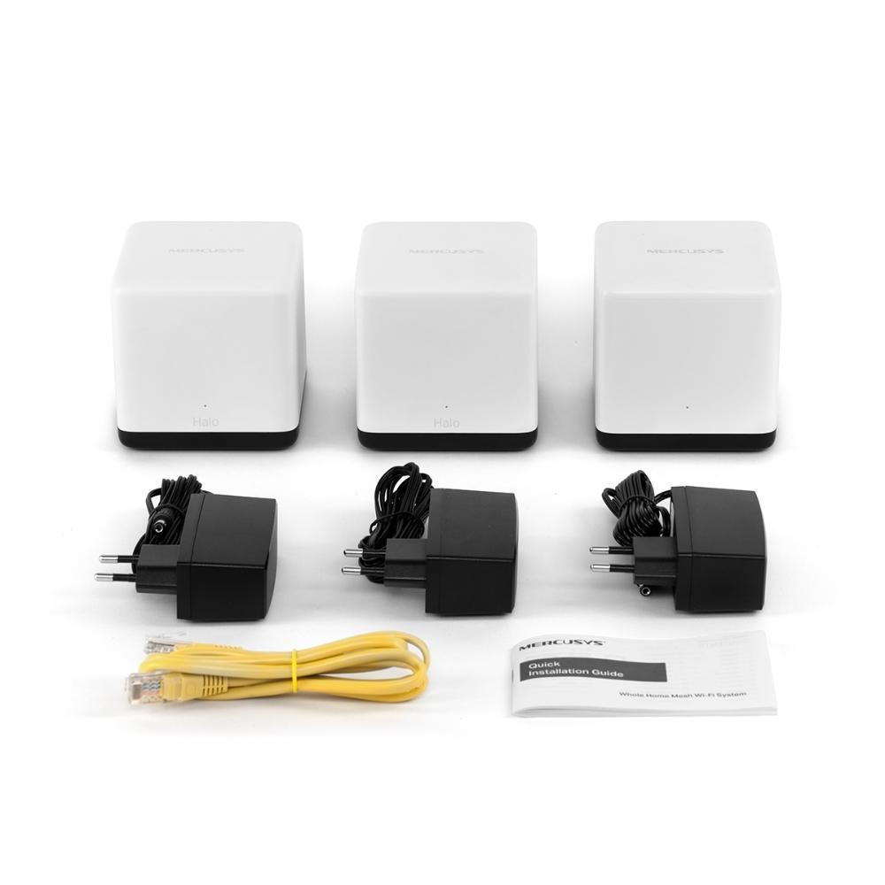 Wi-Fi система домашняя Mercusys Mesh AC1900 модуль Halo H50G 2в1 роутер и точка доступа 3-pack White (150242) - фото 6 Wi-Fi система домашняя Mercusys Mesh AC1900 модуль Halo H50G 2в1 роутер и точка доступа 3-pack White (150242) - фото 6