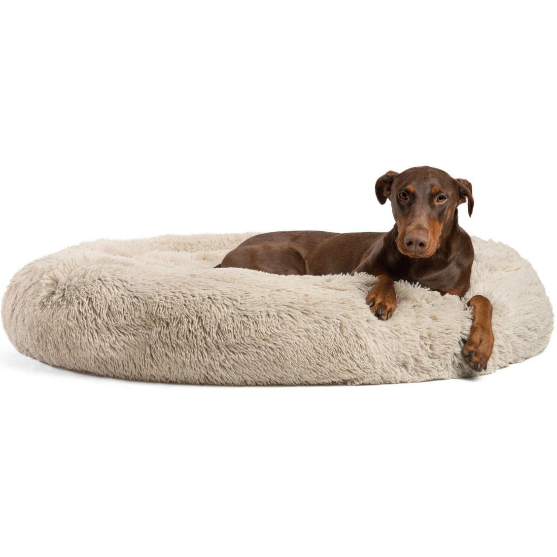 Кровать для собак Outward Hound OUTWARD HOUND Best Friends by Sheri Donut Shag Taupe 114х114 см (bf4597)