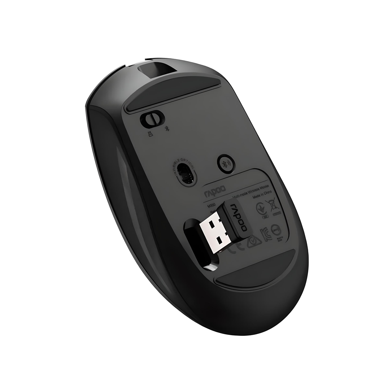 Мышь RAPOO M350L Silent беспроводная с аккумулятором 2400 DPI Dark grey (2584132172) - фото 4