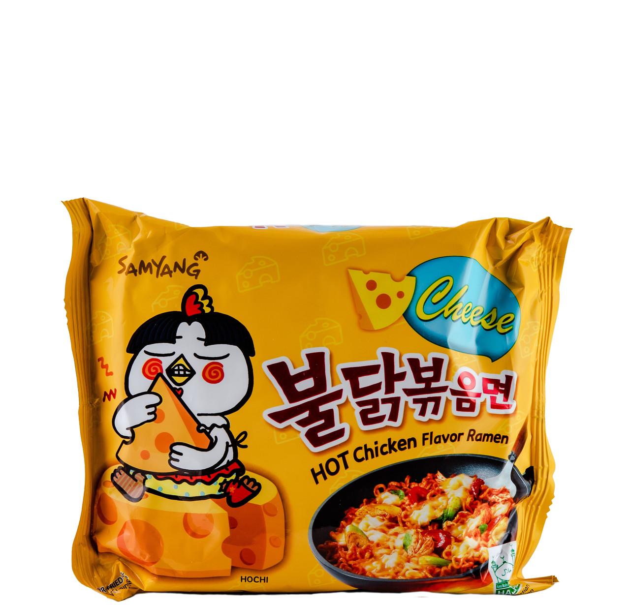 Лапша быстрого приготовления SAMYANG с курицей и сыром Cheese Hot 140 г (000009512)