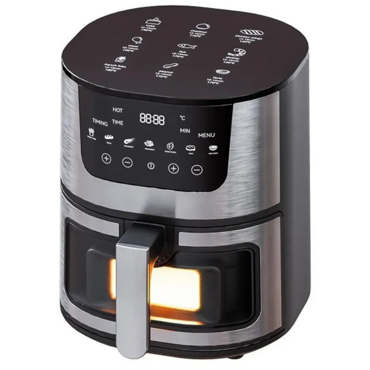 Фритюрниця Zepline безмасляна з таймером сенсорна 8 л 4200 Вт - фото 5 Фритюрниця Zepline безмасляна з таймером сенсорна 8 л 4200 Вт - фото 5