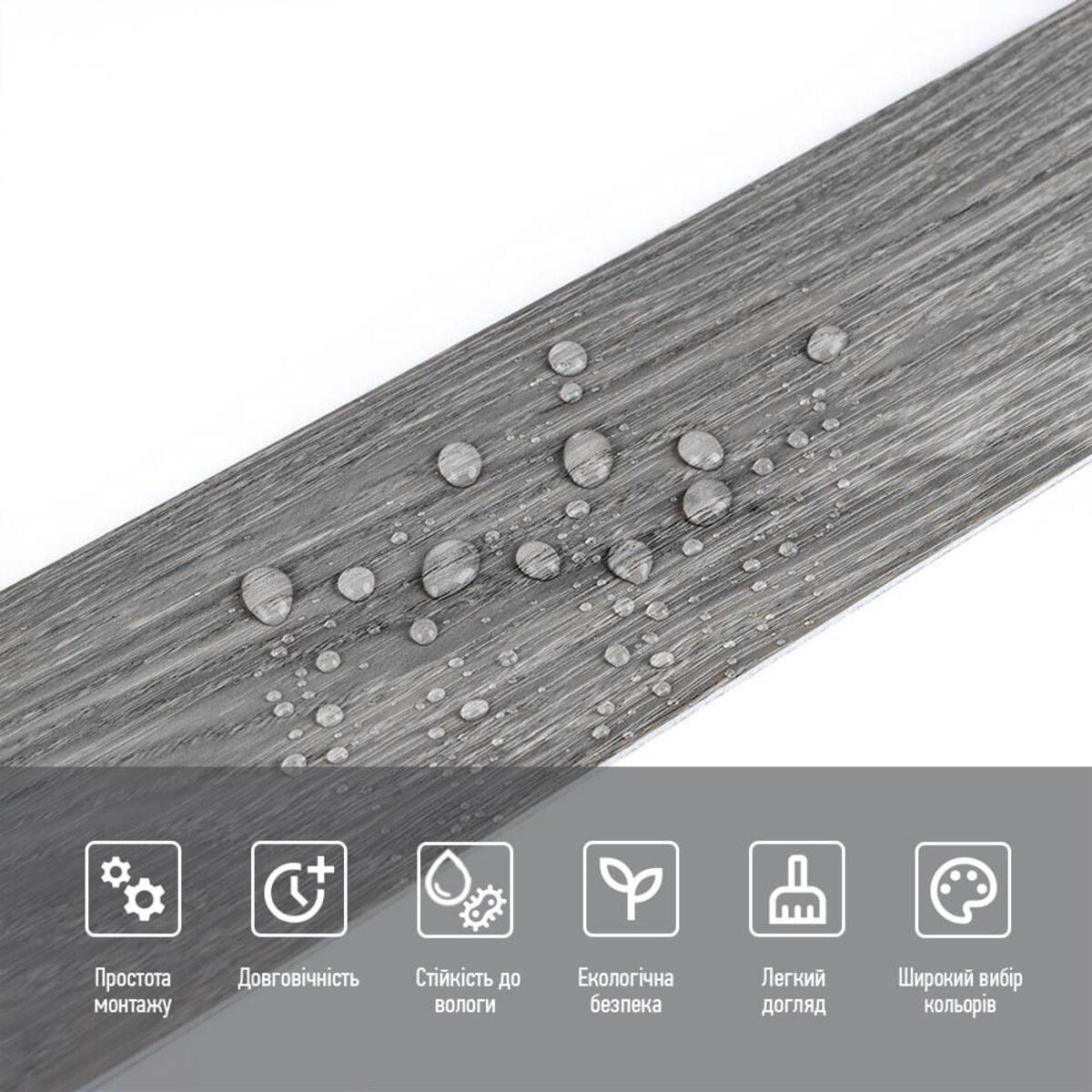 Плінтус вініловий самоклеючий 5000х100х2 мм (SW-00002123) - фото 4 Плінтус вініловий самоклеючий 5000х100х2 мм (SW-00002123) - фото 4