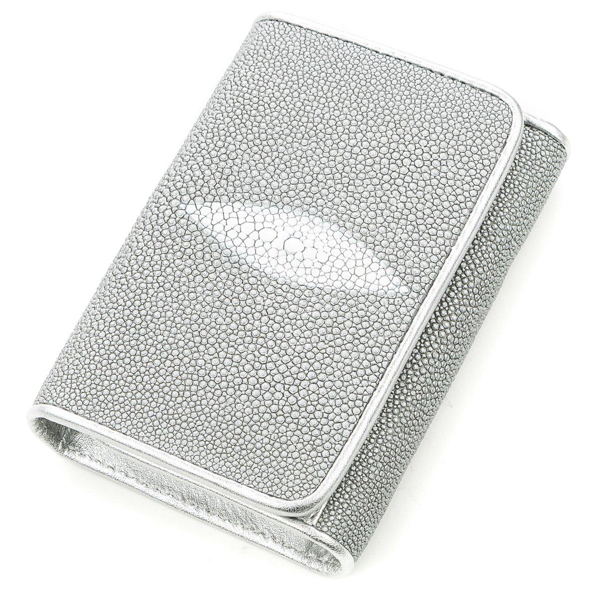 Кошелек женский Stingray leather 18636 кожа Серебристый