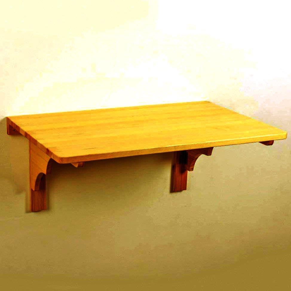 Столик настенный складной из дерева Тибр 40х70 Карри (ОТК-470103)