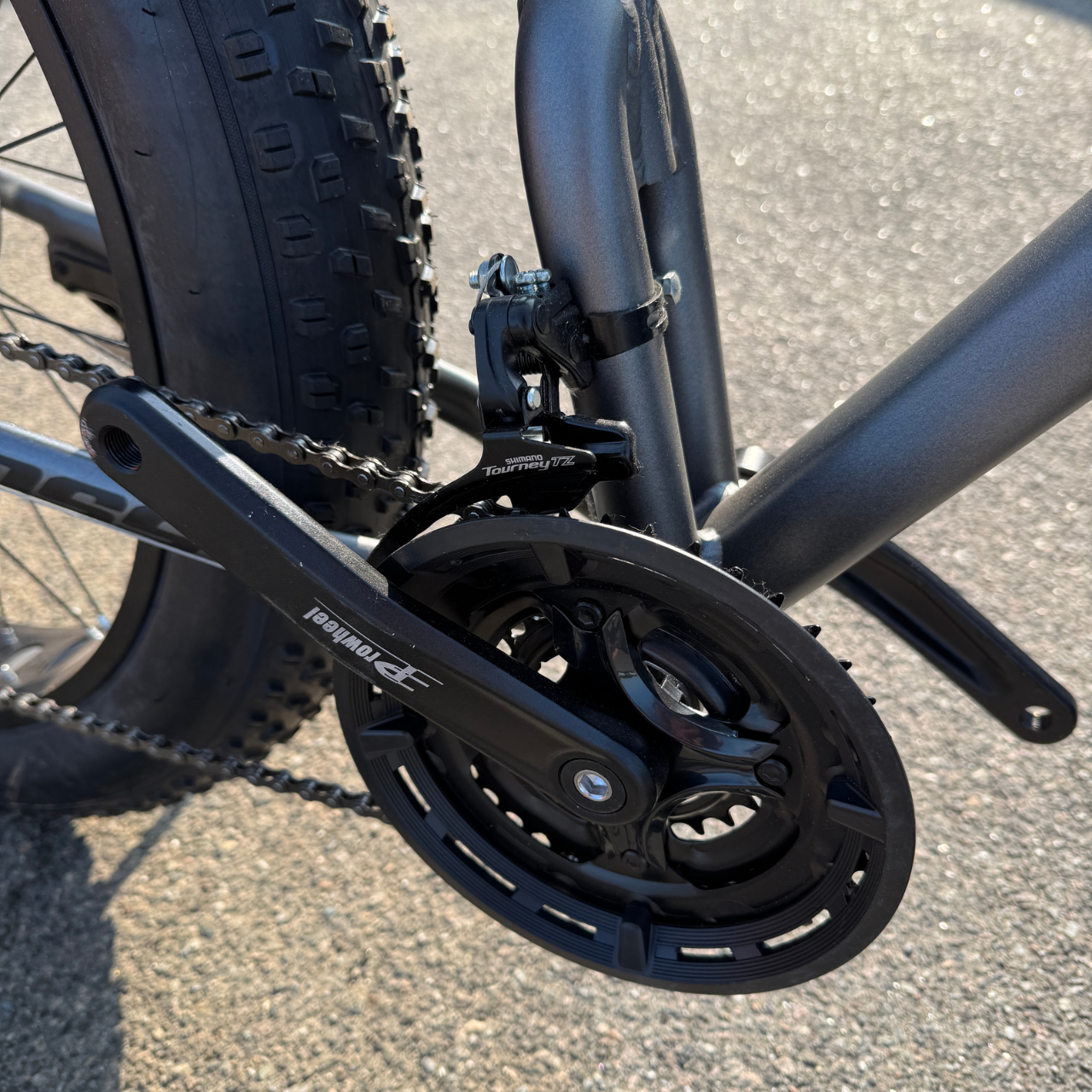 Фетбайк алюминиевый Cross Kayot 26/4,0" с амортизатором Shimano Черно-серый (7c0c611d) - фото 6