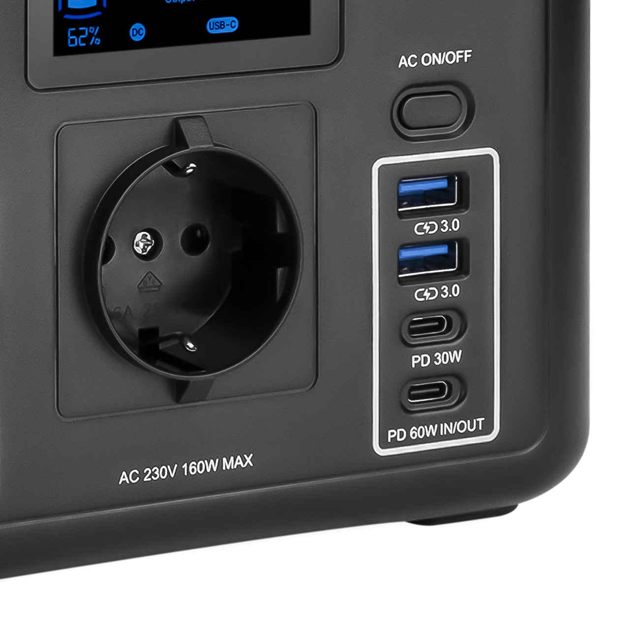 Зарядная станция портативная LP CHARGER 160 160W 204Wh многофункциональная - фото 6 Зарядная станция портативная LP CHARGER 160 160W 204Wh многофункциональная - фото 6