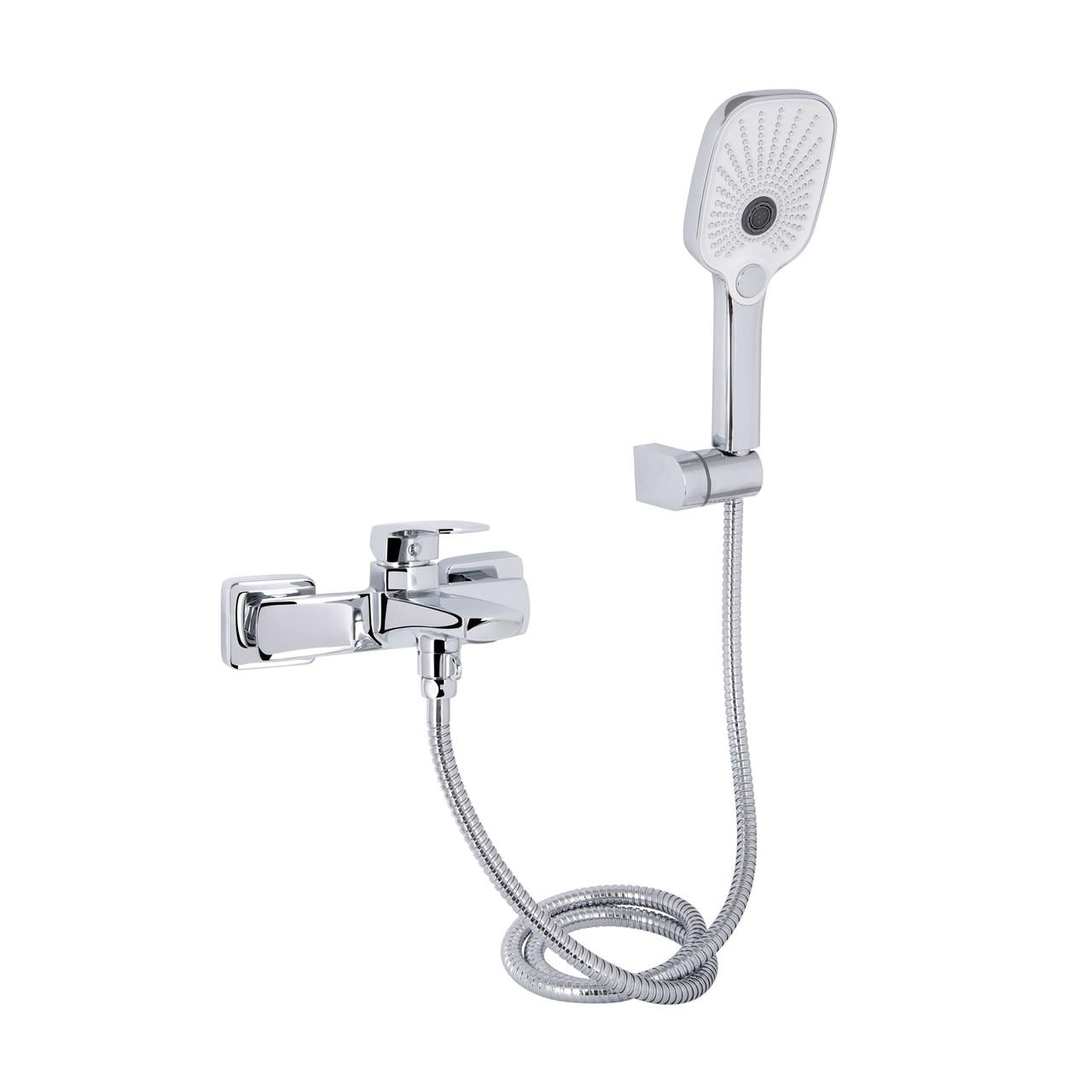 Смеситель для ванны Qtap Tern QTTER259CRM47586 с душевым гарнитуром Chrome (2611547270)