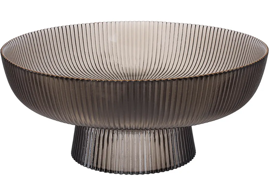 Фруктовниця Luminarc Edge Fume кругла скляна 26,5х11 см (B100066)