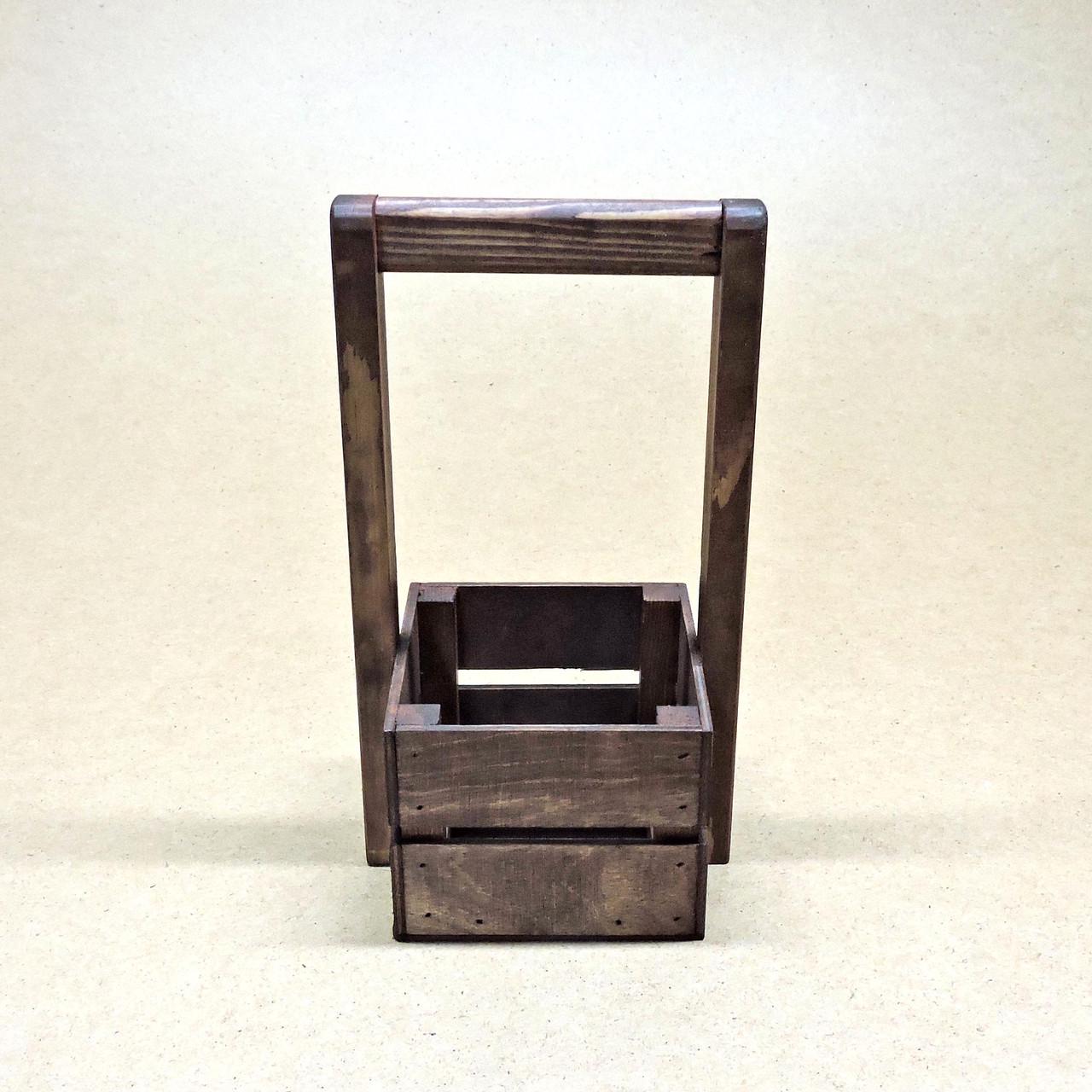 Корзинка подарочная из дерева Шервуд 12х12 см Мокко (ПДК-0021110) - фото 3 Корзинка подарочная из дерева Шервуд 12х12 см Мокко (ПДК-0021110) - фото 3