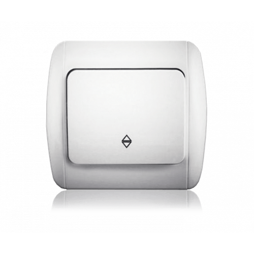 Выключатель одноклавишный проходной Erste electric Classic 9201-31 W Белый (2259448415)