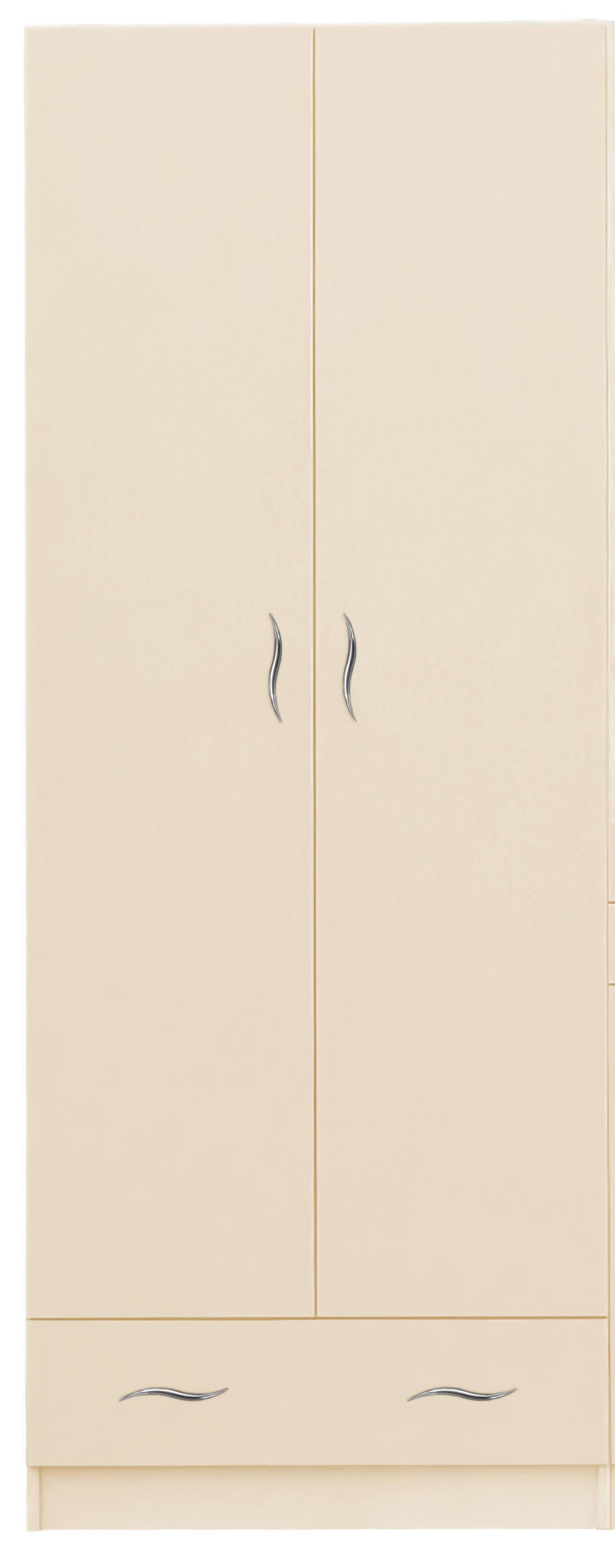 Шкаф с ящиком от детских МАКСИ-Мебель Бася Ваниль (5102806)