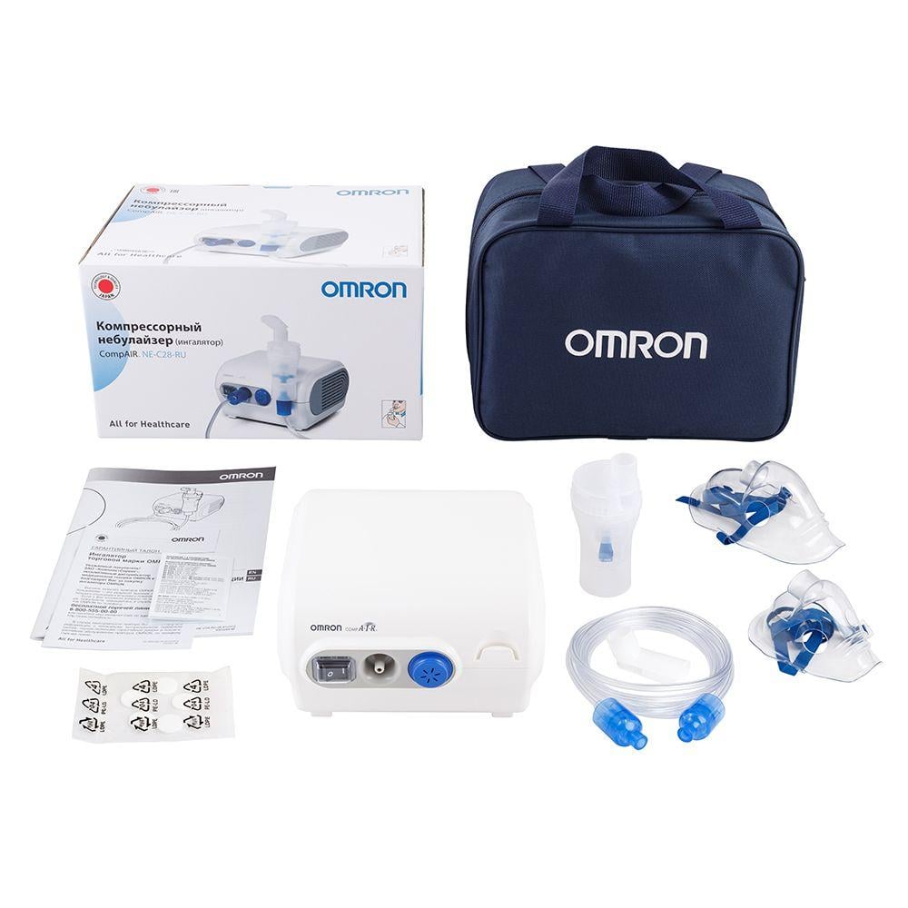 Ингалятор (небулайзер) Omron NE-C28 P-RU (NE-C28 PLUS) компрессорный гарантия 3 года - фото 6