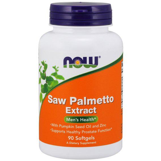 Екстракти ягід сереноа NOW Foods Saw Palmetto Extract 80 мг 90 Softgels