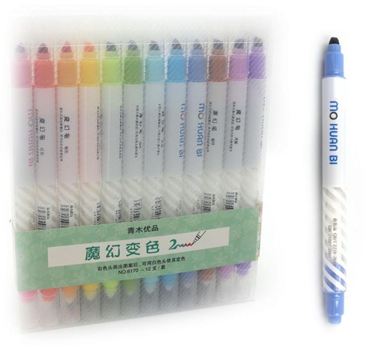 Набір маркерів текстовиділячів двосторонніх Josef Otten 12 кольорів Набір маркерів текстовиділячів двосторонніх Josef Otten 12 кольорів