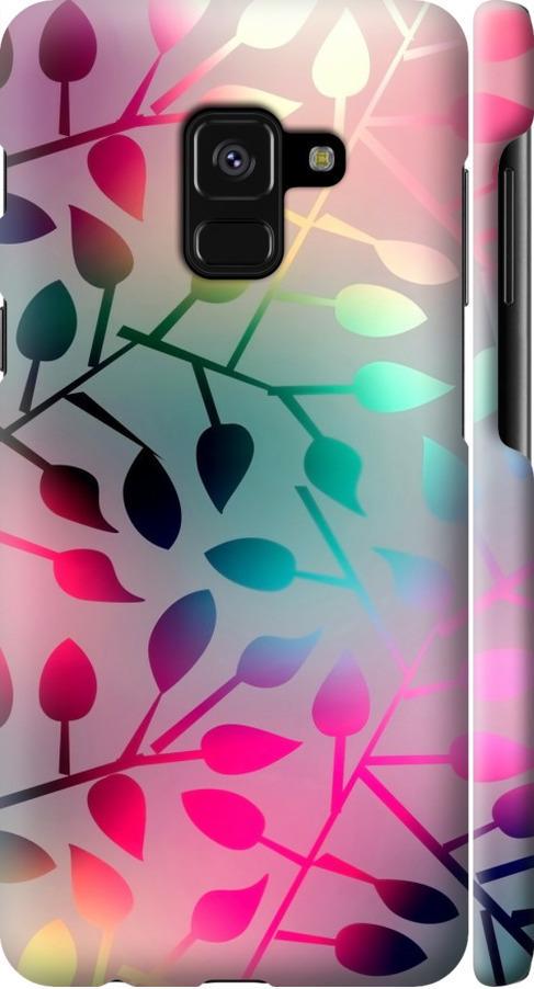 Чехол на Samsung Galaxy A8 2018 A530F Листья (2235m-1344-42517)