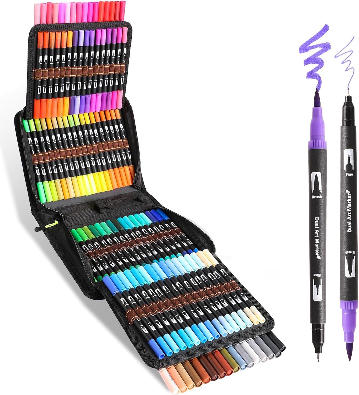 Маркеры двухсторонние Dual Brush акварельные с сумкой 100 шт. (25738732) - фото 8 Маркеры двухсторонние Dual Brush акварельные с сумкой 100 шт. (25738732) - фото 8