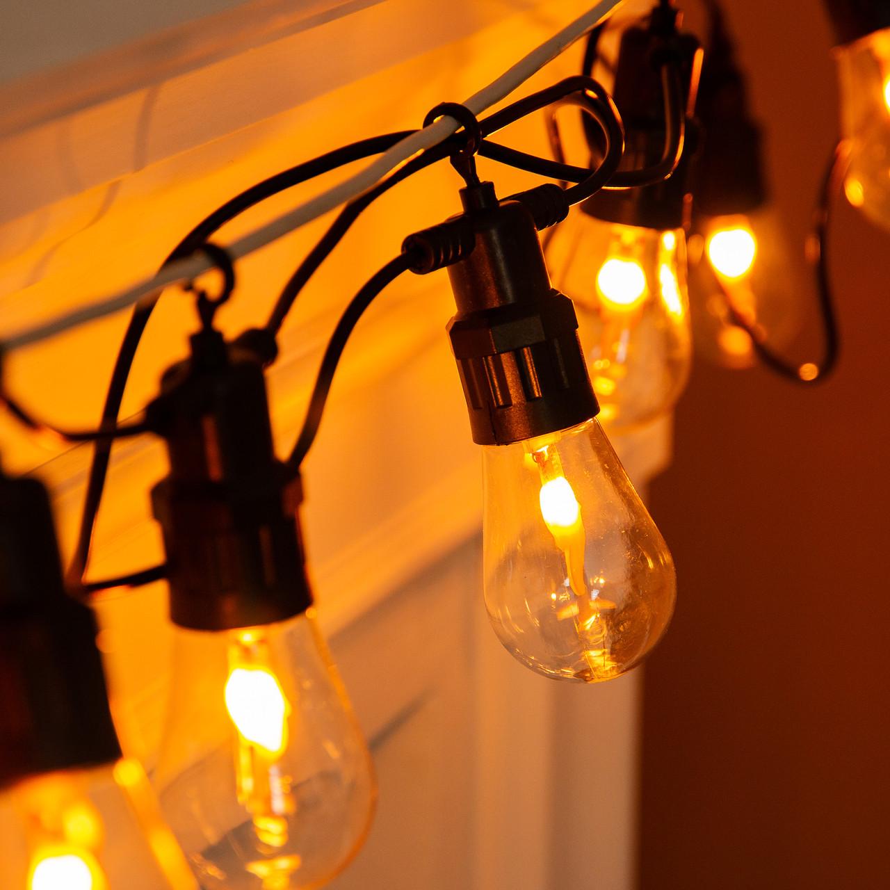 Ретро гирлянда уличная 10 LED лампочек А60 5 м - фото 6