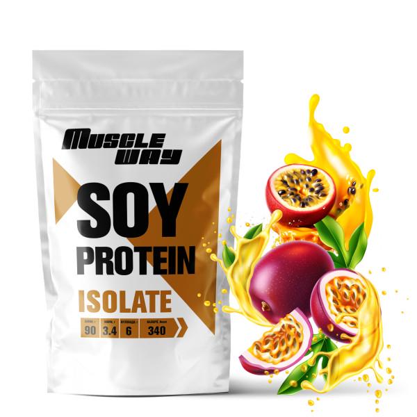 Протеїн соєвий ізолят MuscleWay 90% 15 порцій 500 г Маракуя (21-125-21-125-soy-mw-rs500mar)