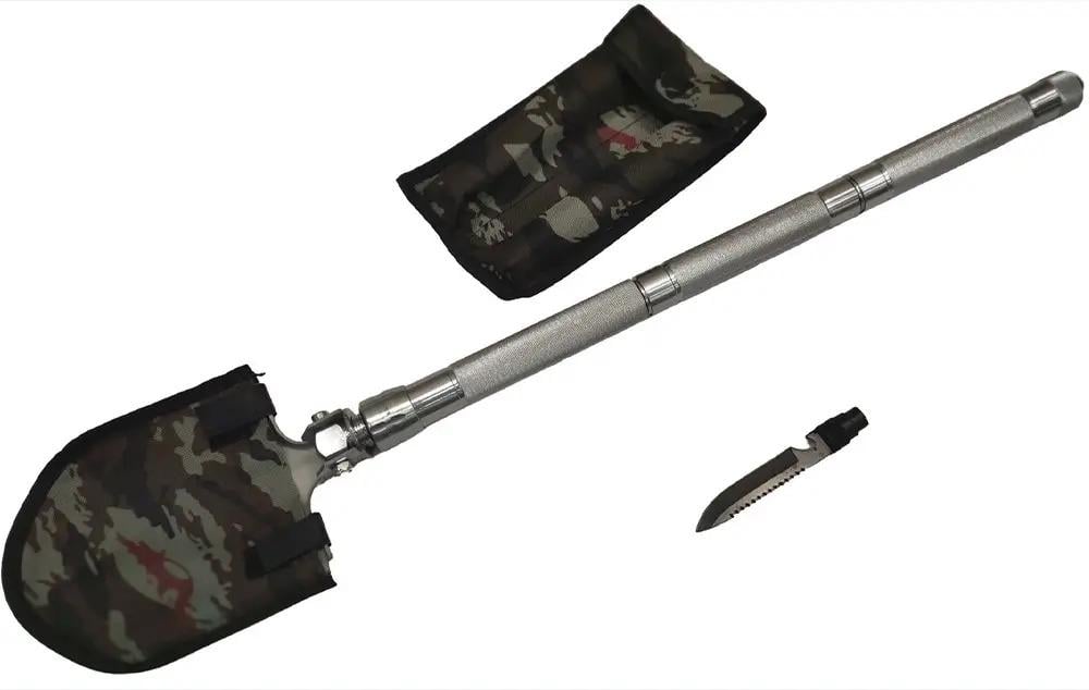 Лопата мультитул сложная многофункциональная в чехле (XJ3683)