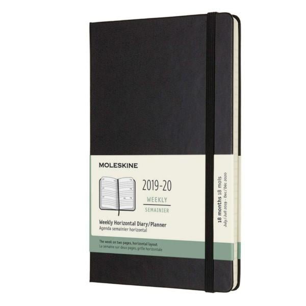 Тижневик Moleskine 2019-2020 середній Чорний (DHB18WH3Y20)