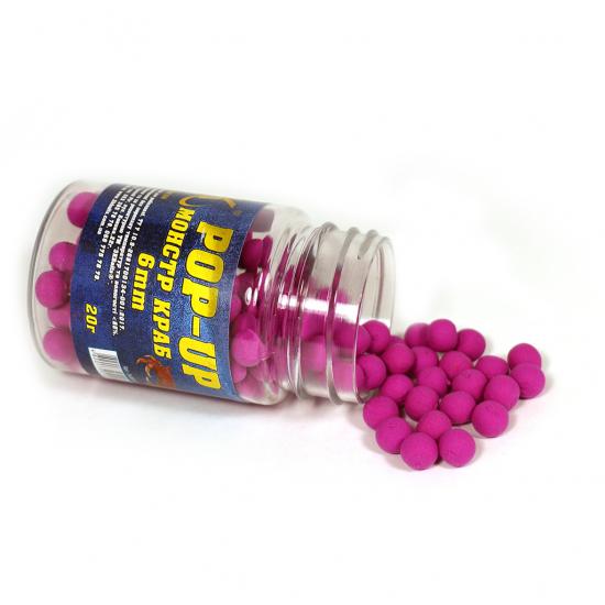 Бойл плавающий 3KBaits Pop-up Монстр краб 6 мм 20 г (3KB1526) - фото 2 Бойл плавающий 3KBaits Pop-up Монстр краб 6 мм 20 г (3KB1526) - фото 2