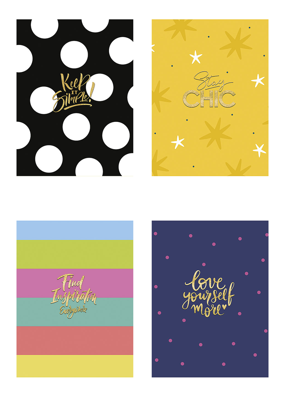 Комплект школьных общих тетрадей Школярик А5 48 л. в линейку 4 шт. (5206 4823088220100)