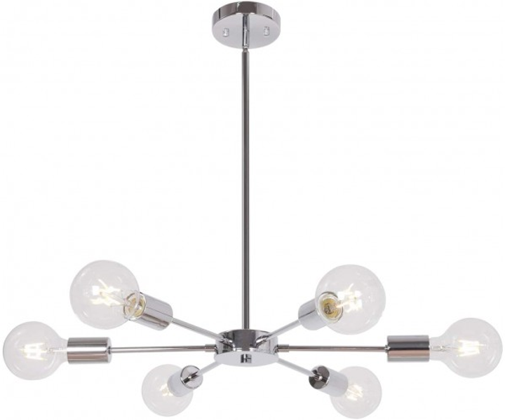 Люстра Sputnik Chandelier Chrome 6 Lights (PL-0001300 M/CHROME)