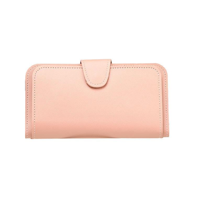 Кошелек женский на молнии с отделениями для карт Пудровый (U9490)