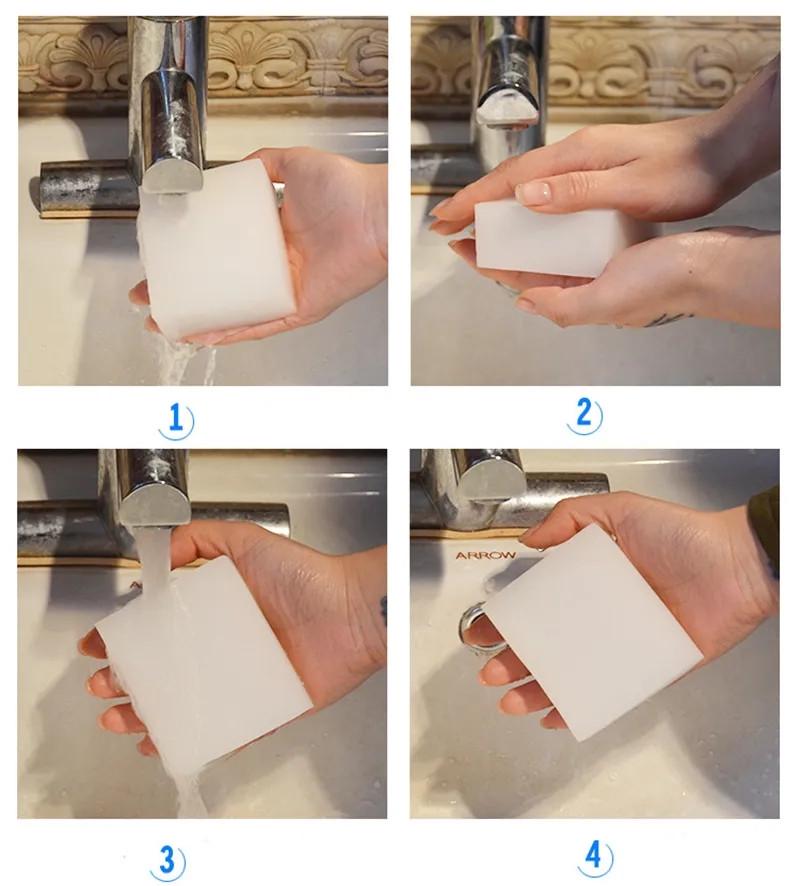 Губки меламінові 50 шт. 10х6х2 см - фото 5