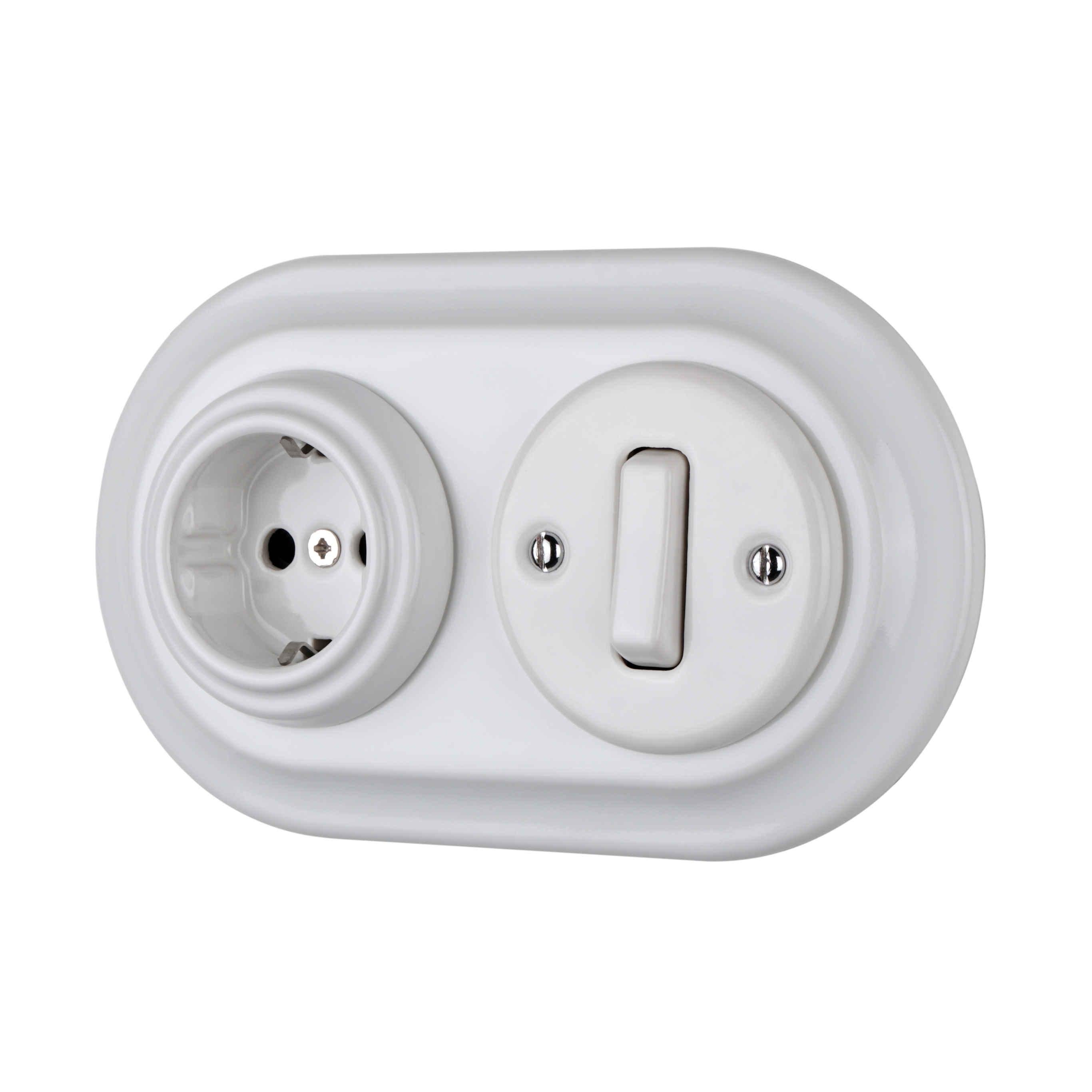 ᐉ Розетка-ретро Keruida скрытого монтажа без рамки с