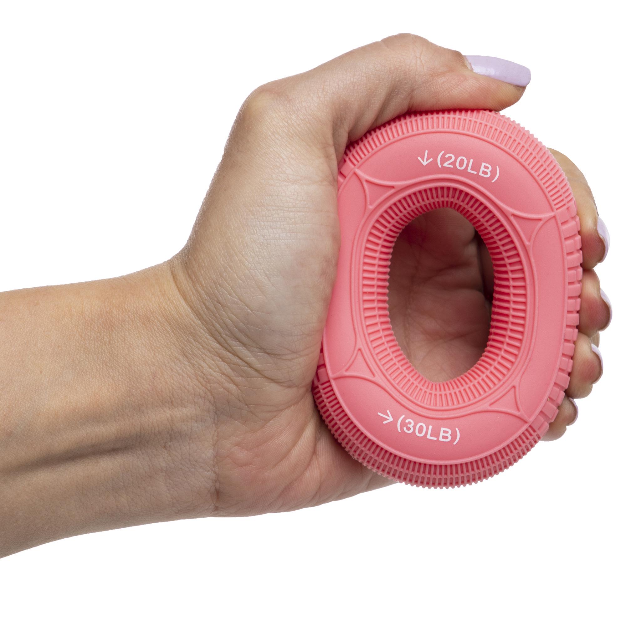Эспандер кистевой JELLO FI-8558 Кольцо нагрузки 20LB-30LB Розовый - фото 4 Эспандер кистевой JELLO FI-8558 Кольцо нагрузки 20LB-30LB Розовый - фото 4