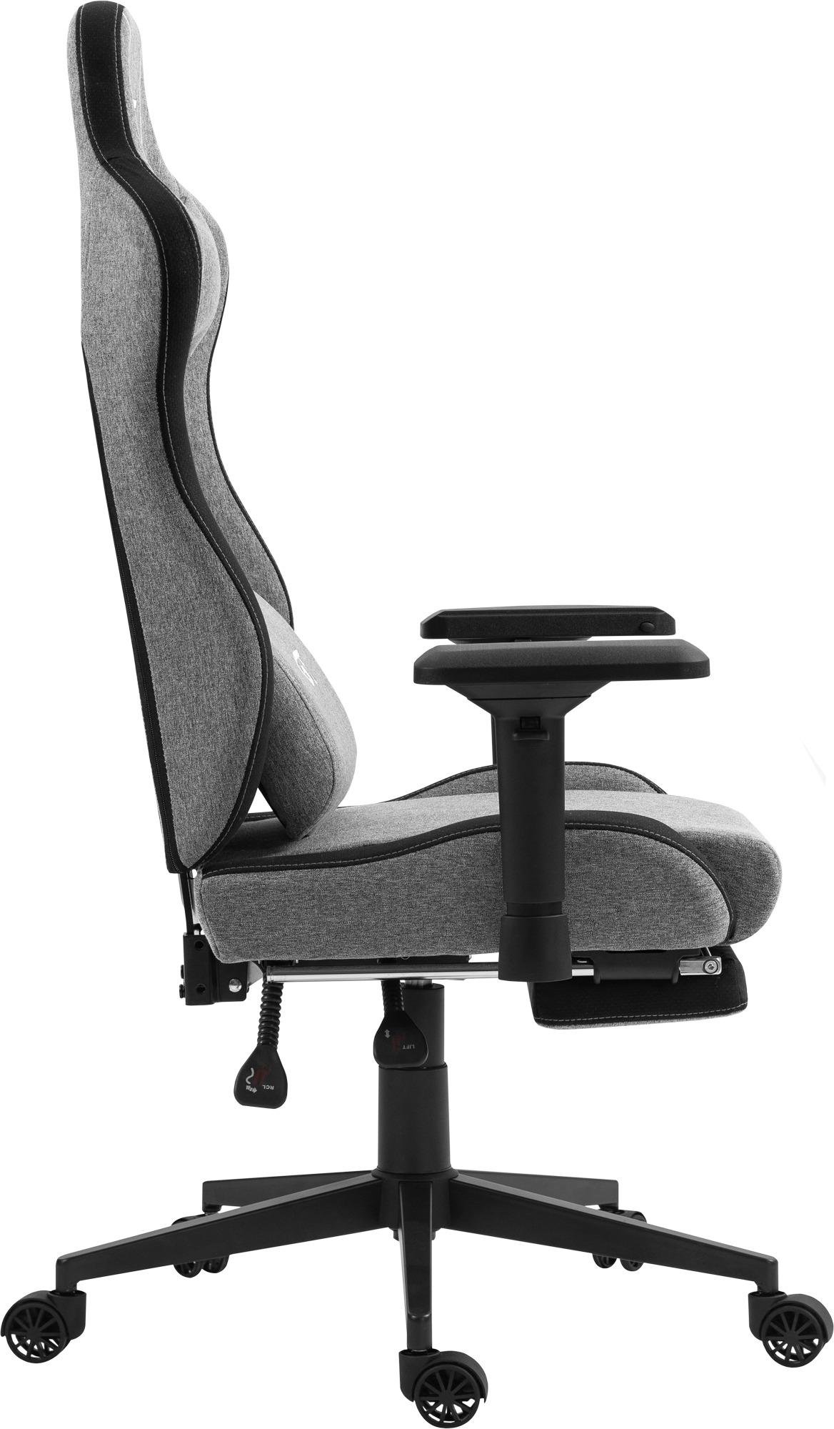 Кресло геймерское GT Racer X-2305 Fabric Grey/Black - фото 5